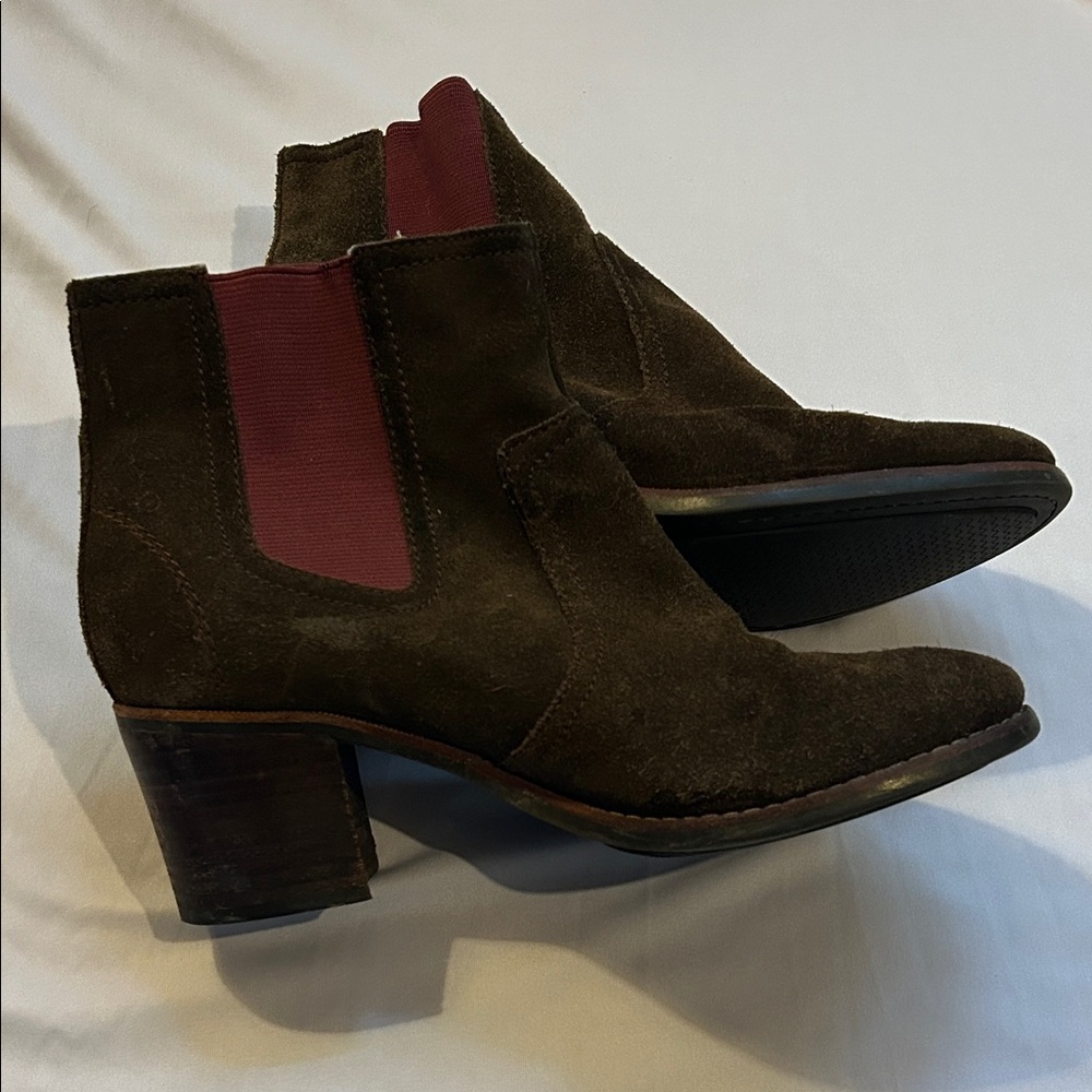Sperry Dark Brown Suede Ankle Booties
